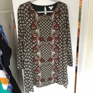 Target Xhilaration Long Sleeve Shift Dress